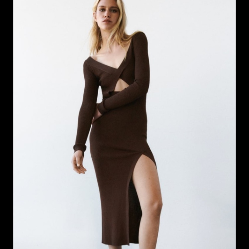 Zara Cut Out Knit Dress